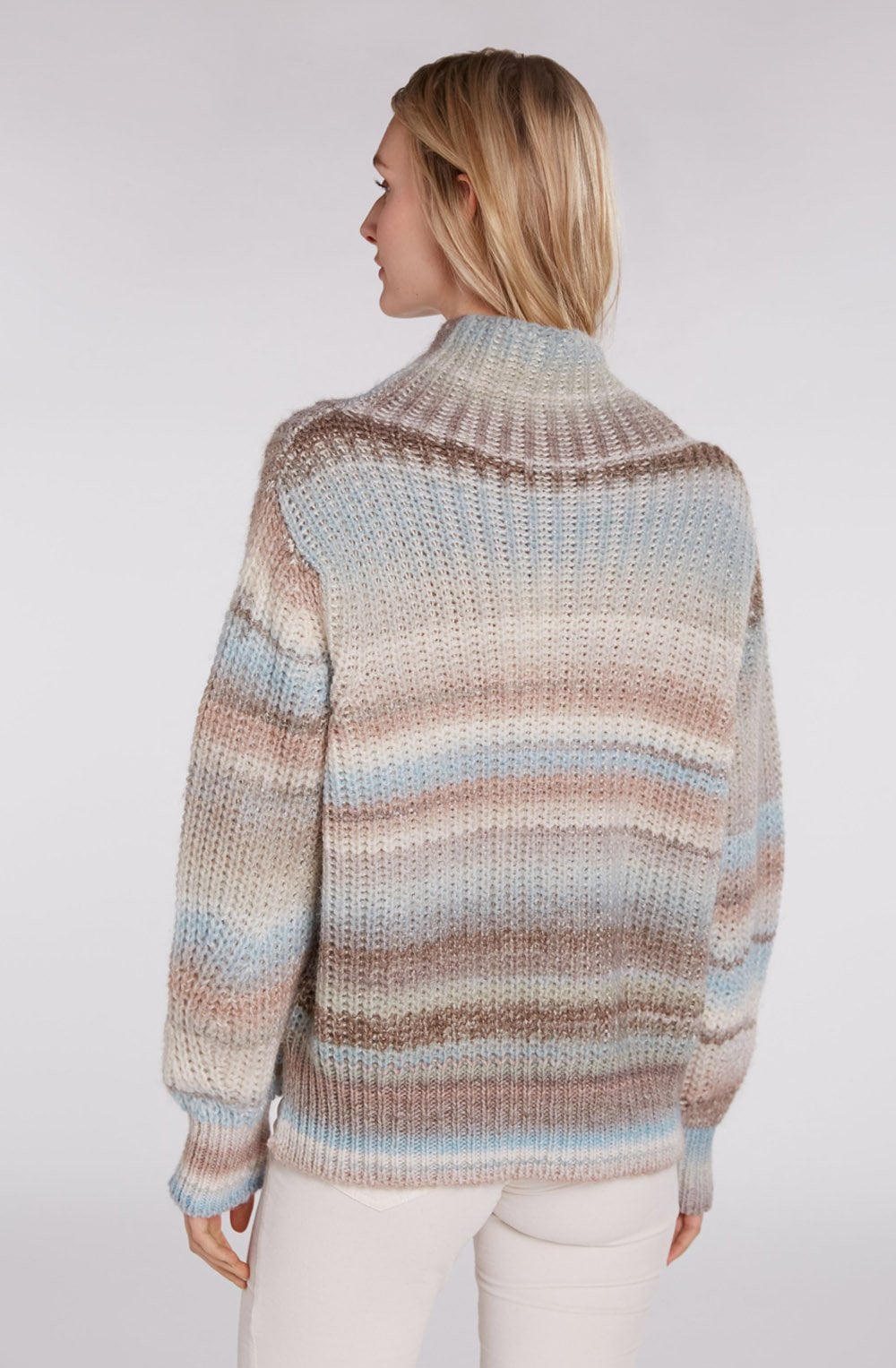 Chunky Knit Stripe Effect Jumper