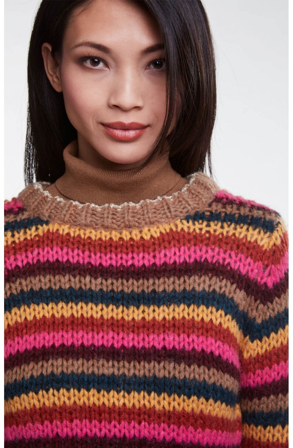 Chunky Knit Striped Jumper