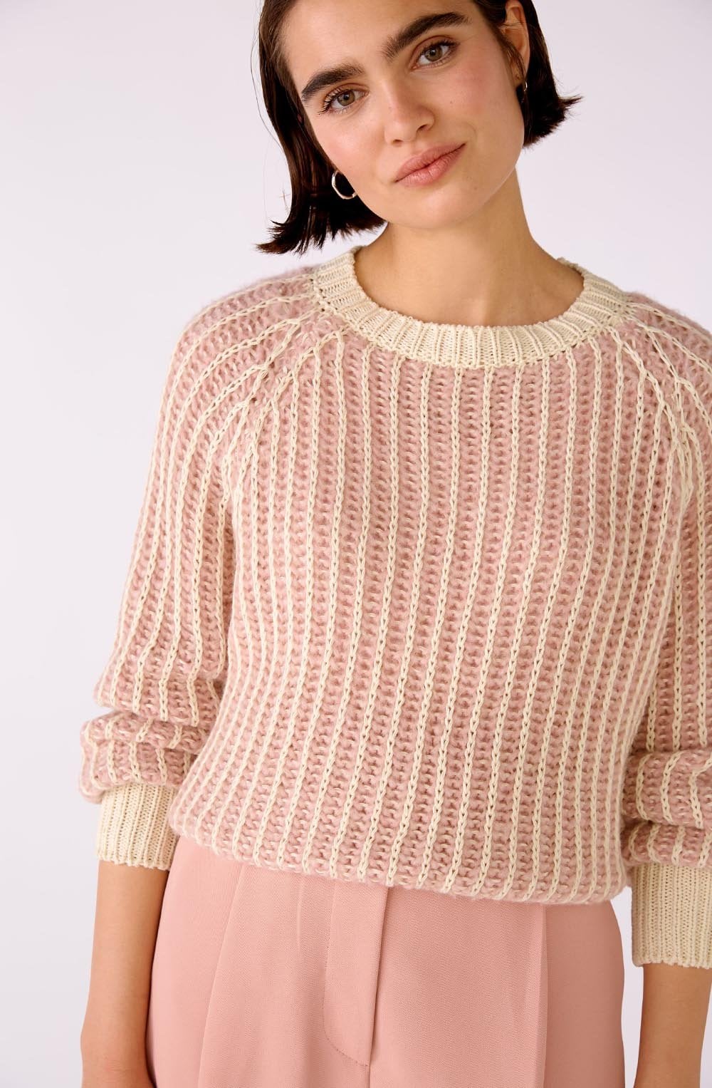 Chunky Loose Knit Rose Jumper