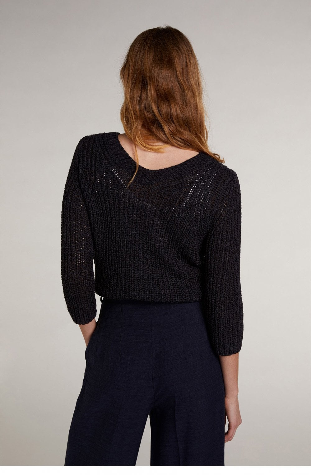 Chunky Navy Knit Jumper