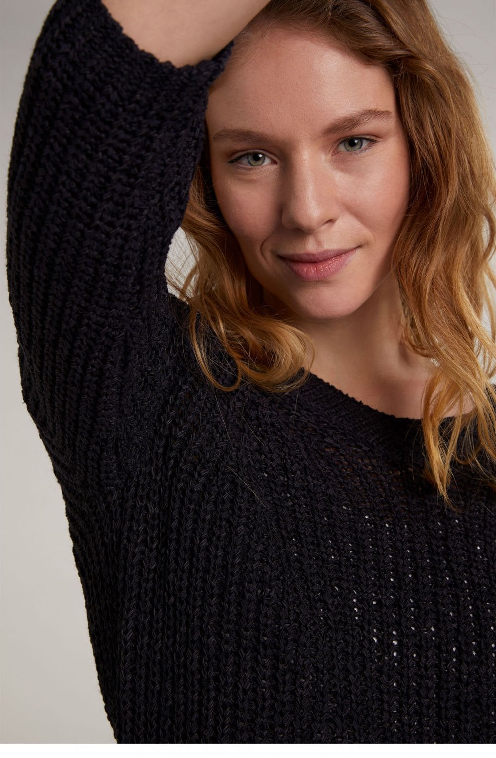 Chunky Navy Knit Jumper