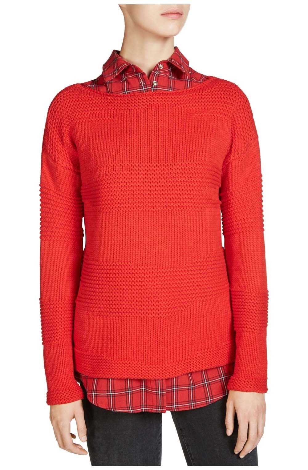Chunky Red Sweater
