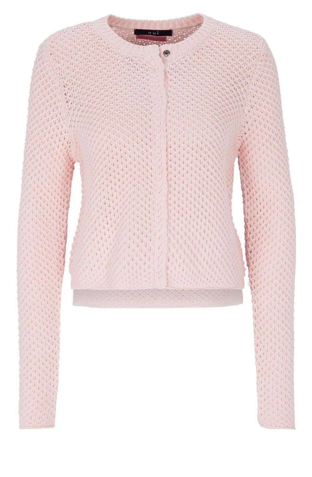 Chunky Rose Pink Cardigan