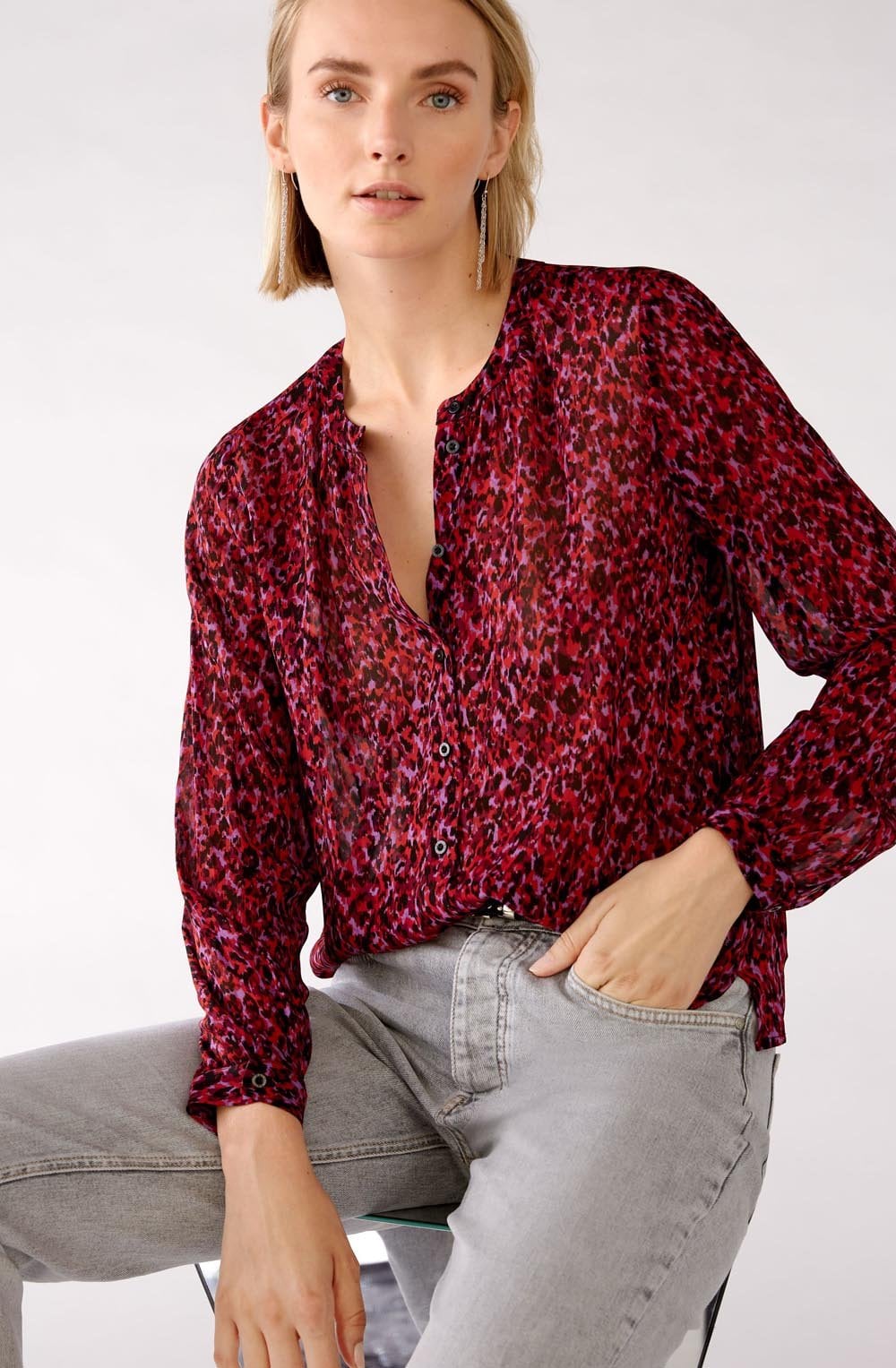 City Lights Patterned Blouse