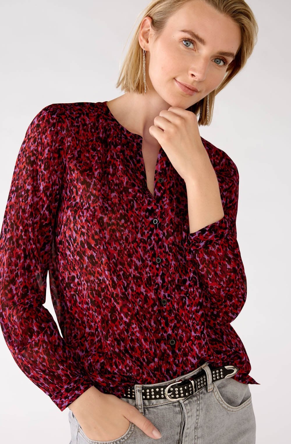 City Lights Patterned Blouse