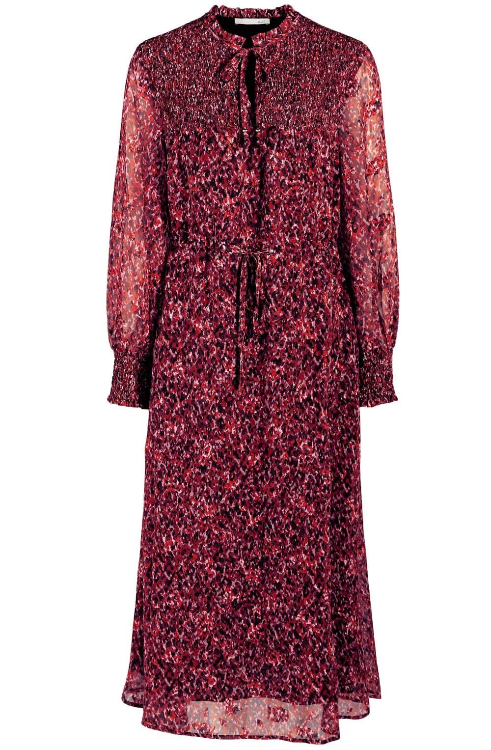 City Lights Ruched Midi Dress