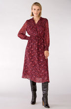 City Lights Ruched Midi Dress