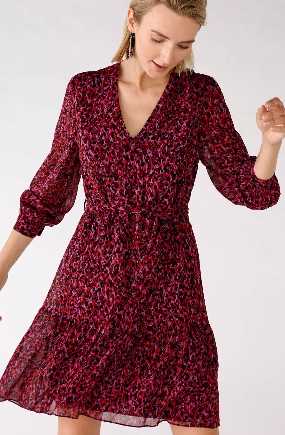 City Lights Ruffle Hem Dress