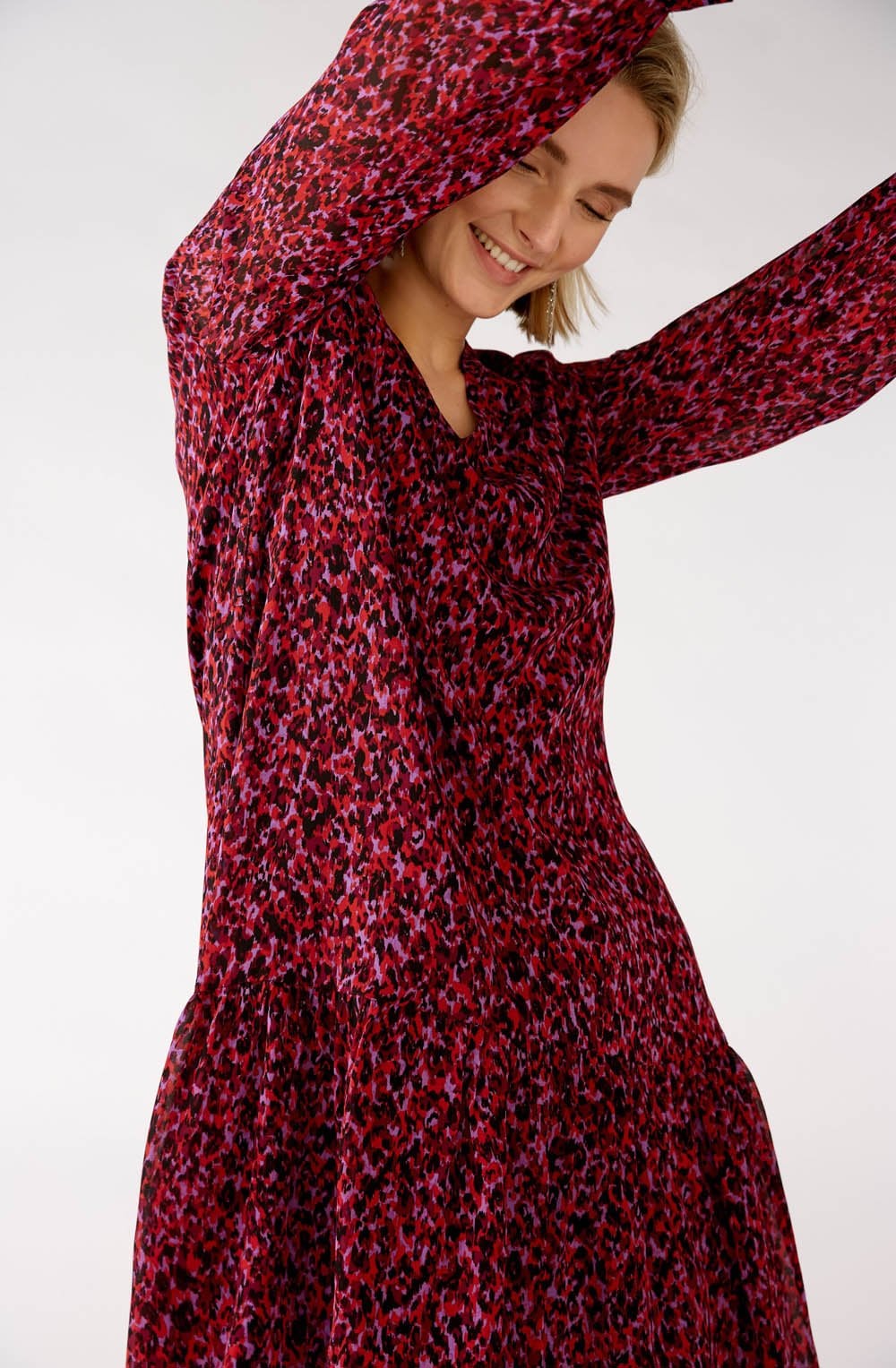 City Lights Ruffle Hem Dress