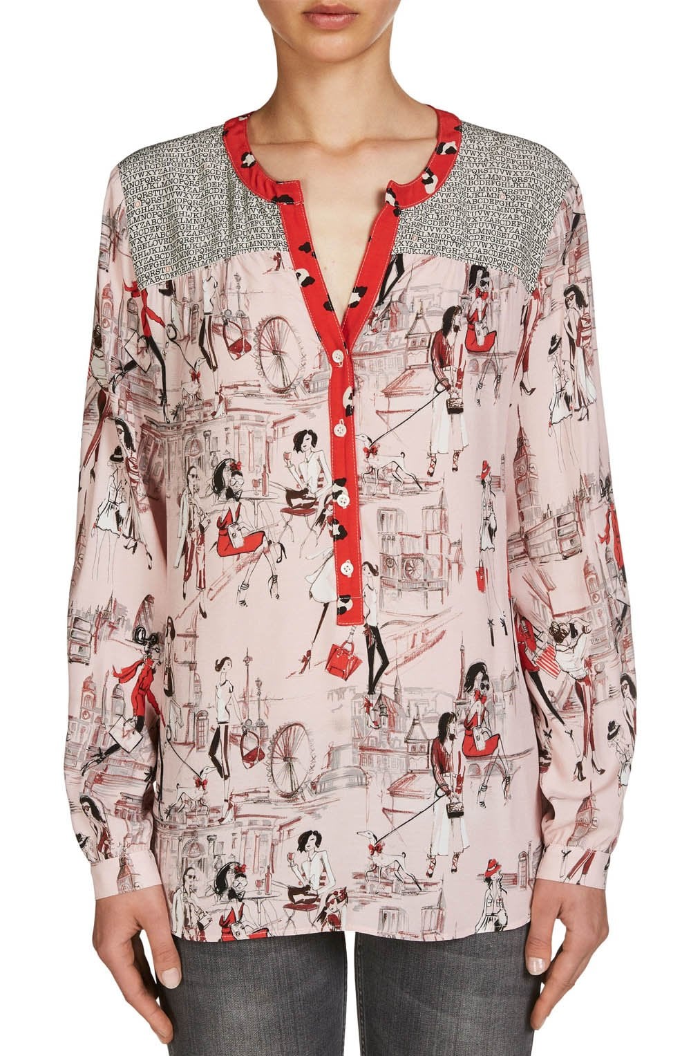 City Print Blouse