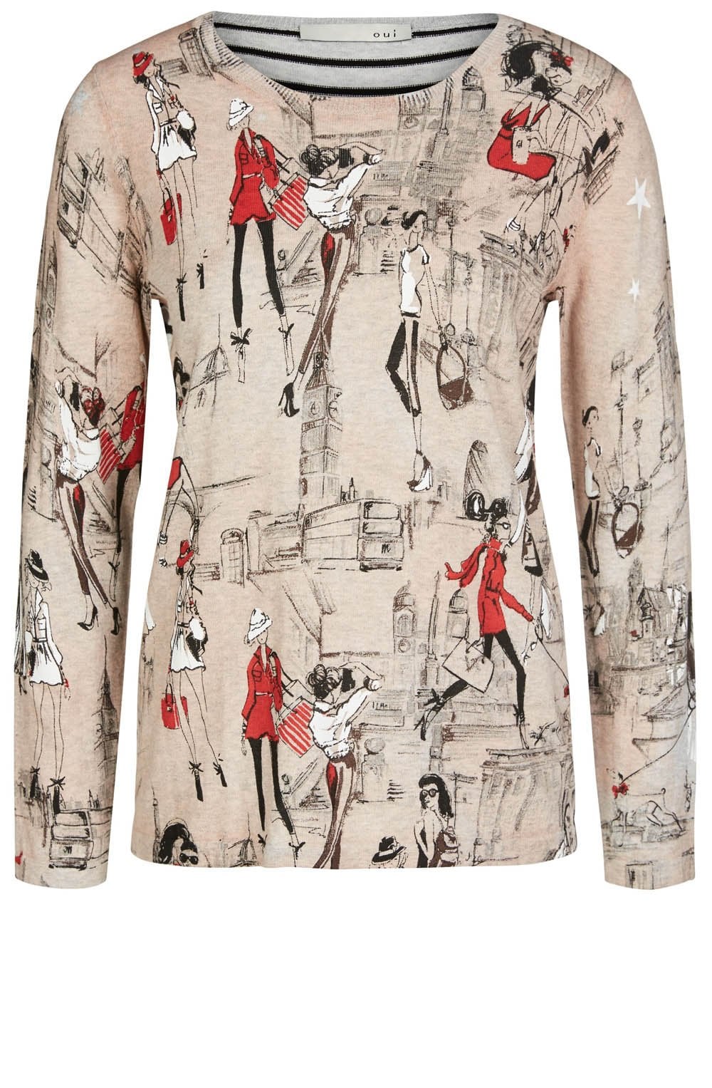 City Print Design Sweater
