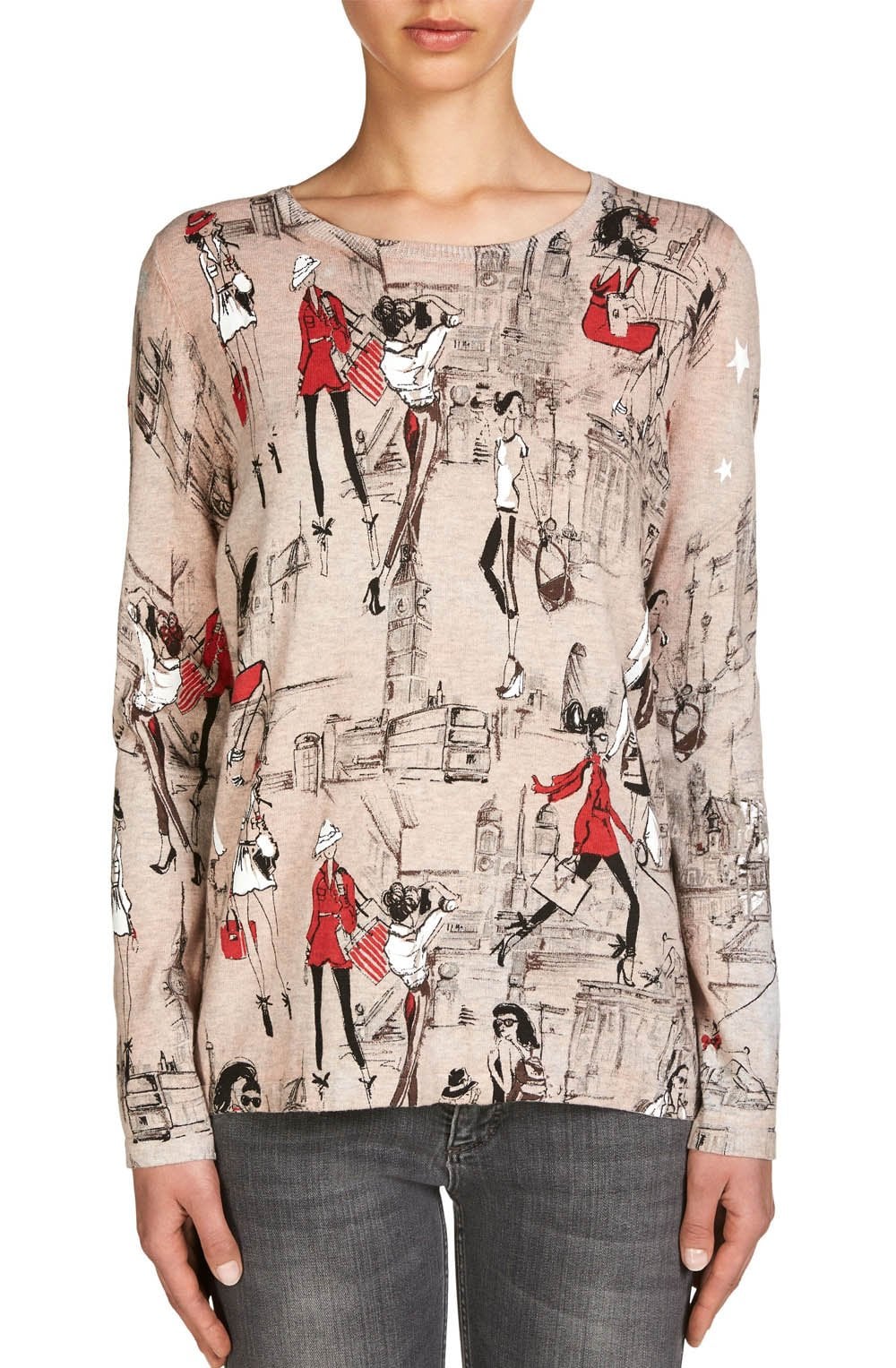 City Print Design Sweater