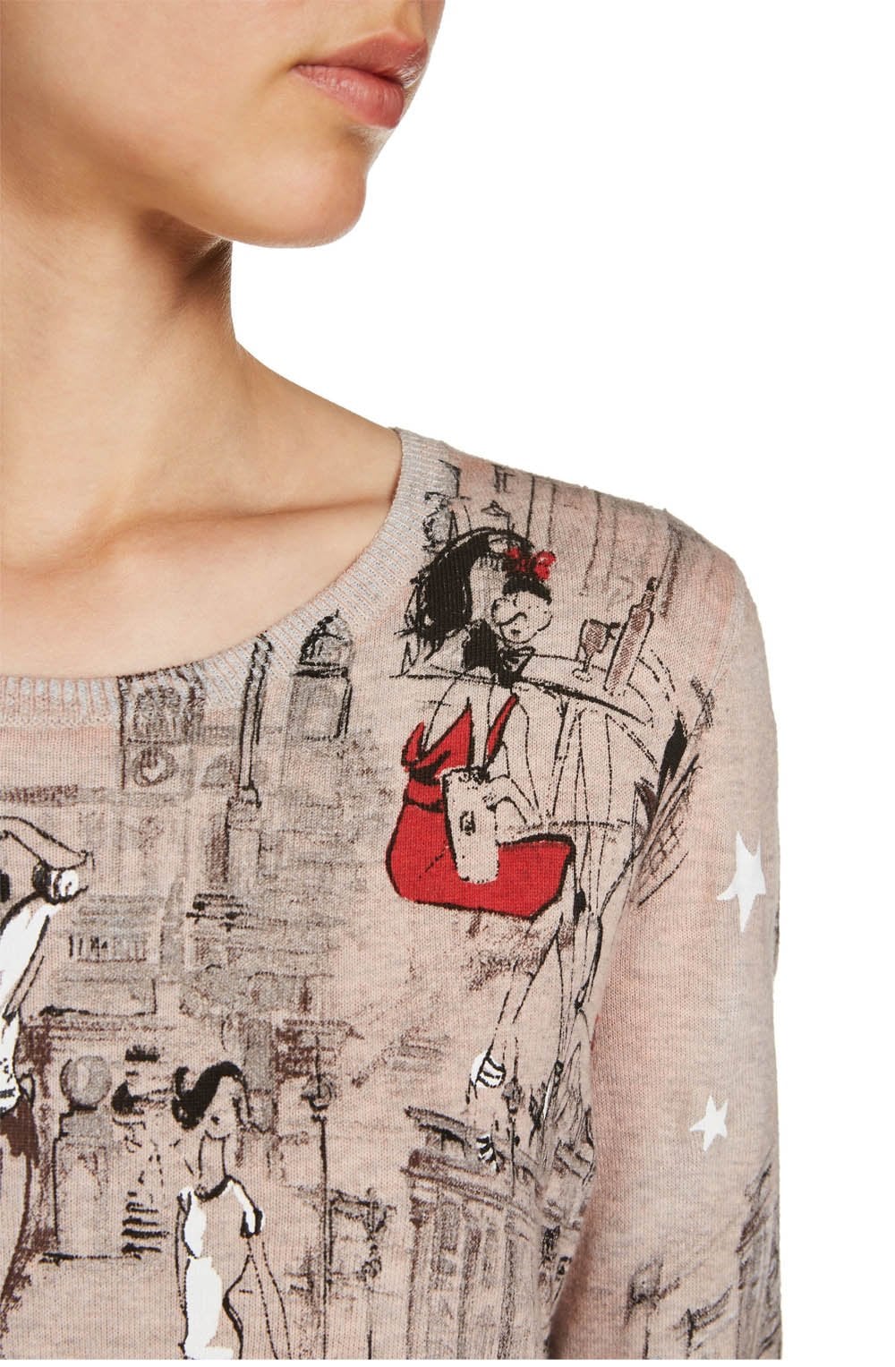 City Print Design Sweater