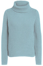 Cloud Blue Chunky Cowl Neck Jumper
