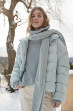 Cloud Blue Chunky Cowl Neck Jumper
