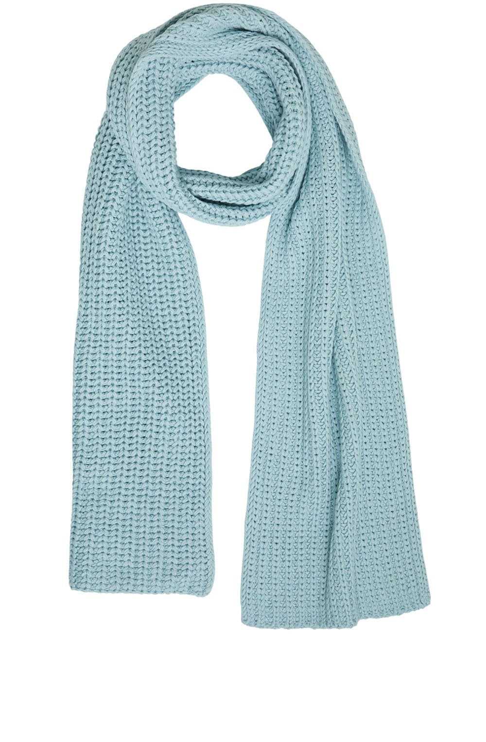 Cloud Blue Chunky Knit Scarf