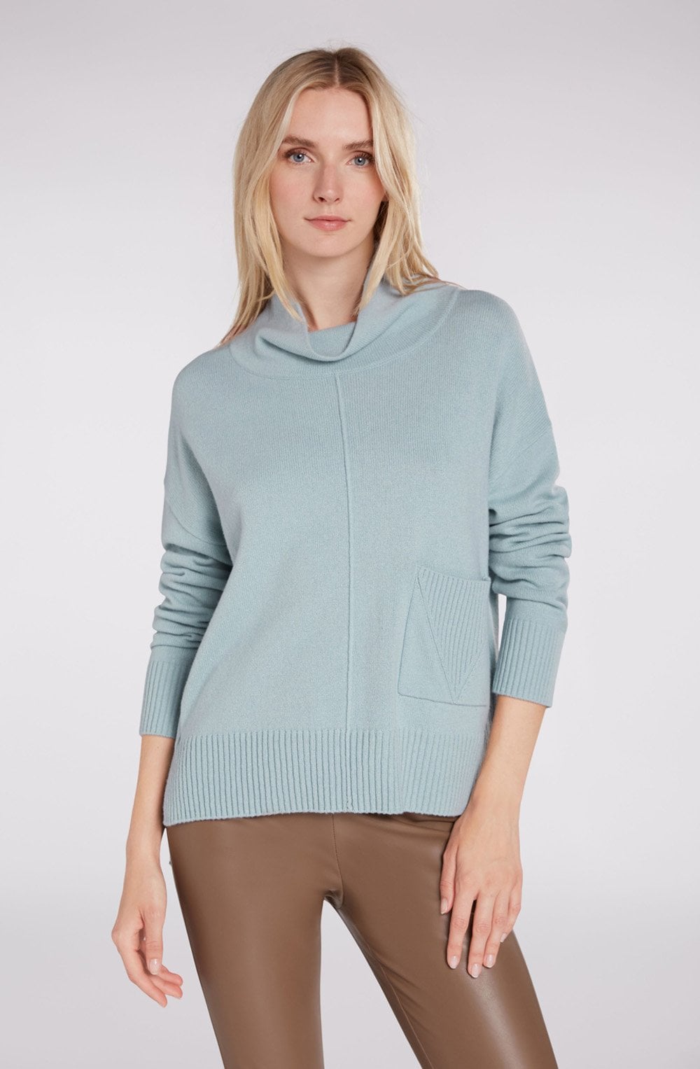 Cloud Blue Fine Knit Jumper
