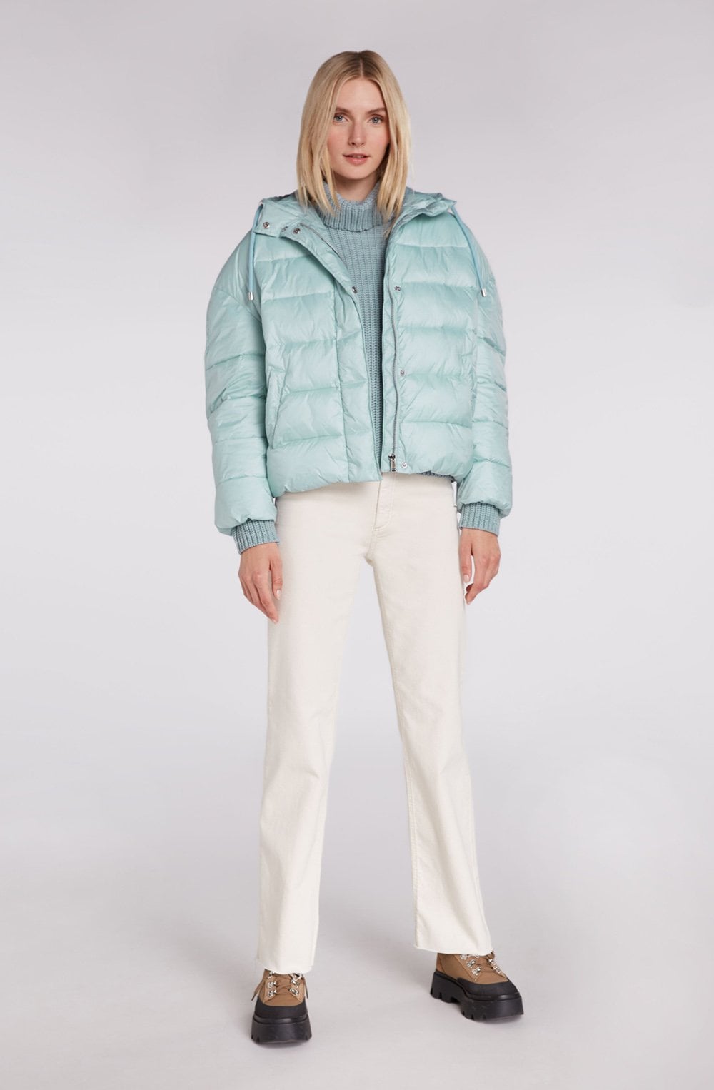 Cloud Blue Puffer Coat