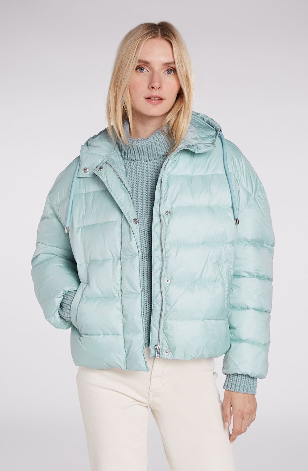 Cloud Blue Puffer Coat