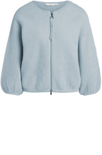Cloud Blue Textured Knit Cardigan