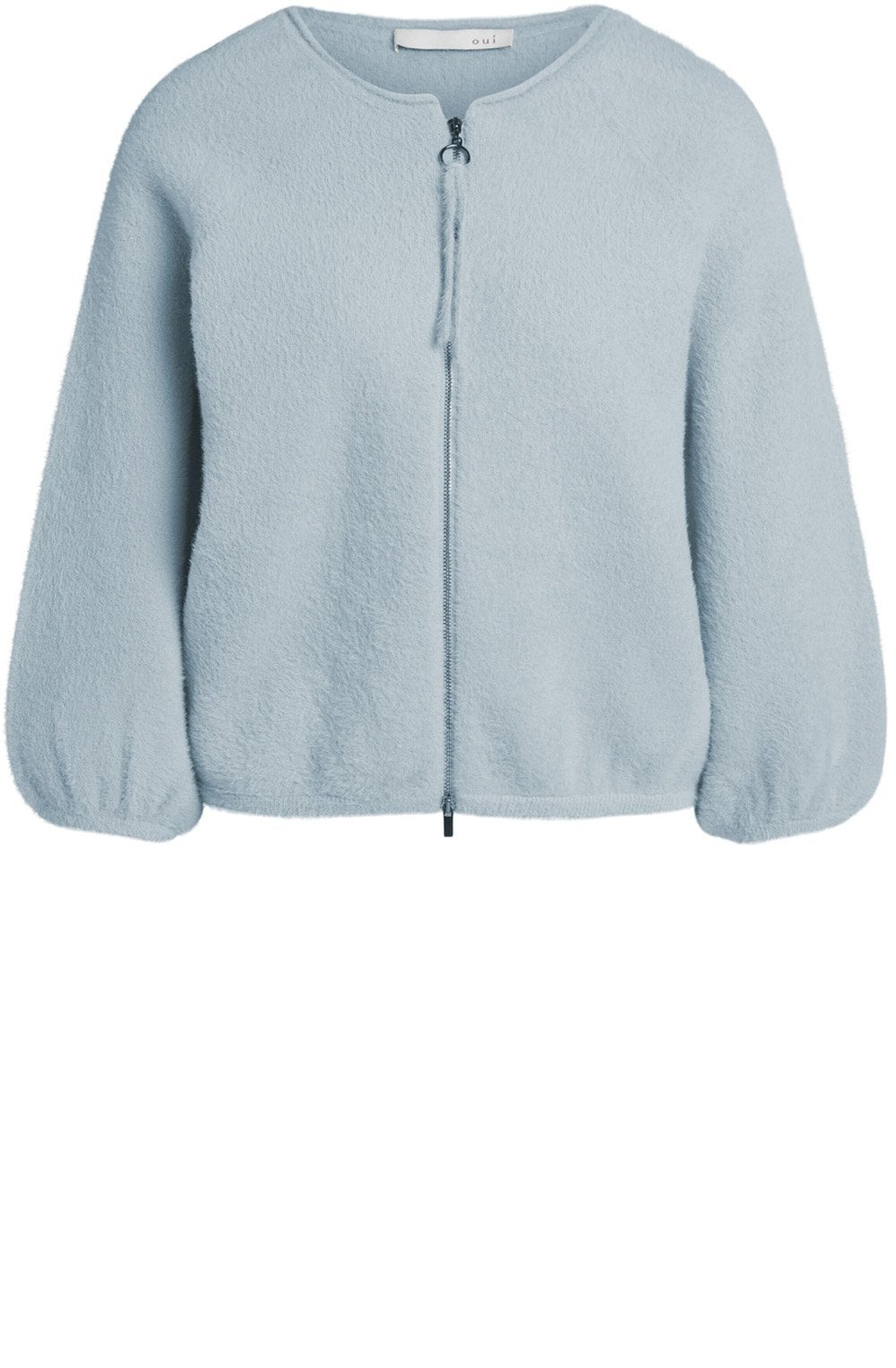 Cloud Blue Textured Knit Cardigan