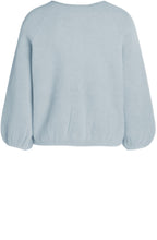 Cloud Blue Textured Knit Cardigan
