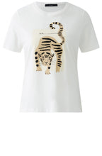 Cloud Dancer Beaded Tiger T Shirt