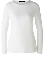 Cloud Dancer Cotton Blend Long Sleeved Top