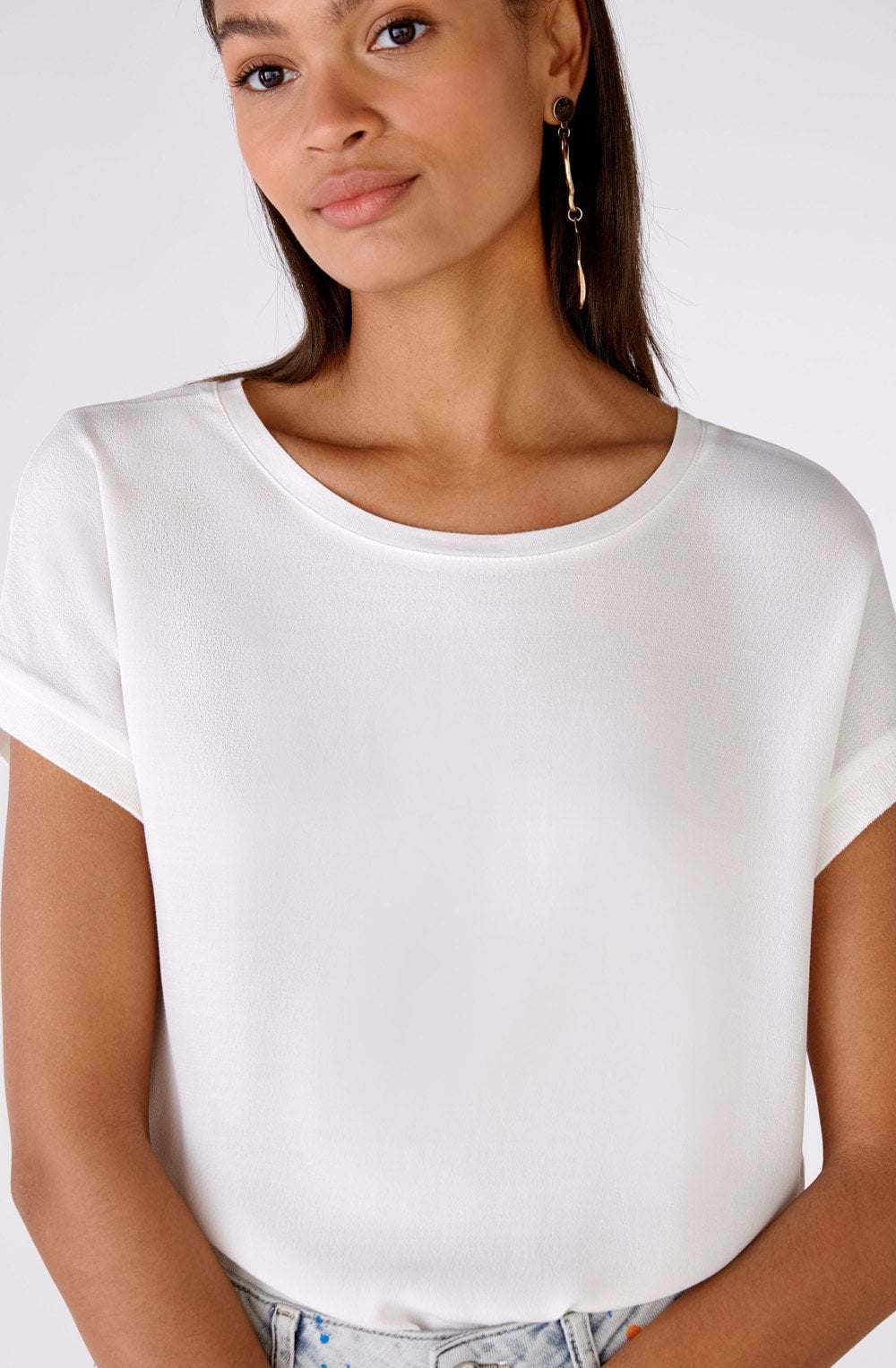 Cloud Dancer Dropped Shoulder Blouse