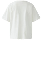 Cloud Dancer Fluffy Embroidered Heart T Shirt