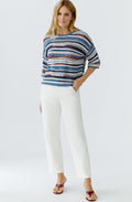 Cloud Dancer Frayed Waist O Shape Jeans