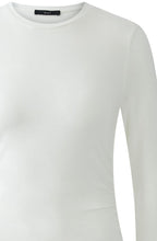 Cloud Dancer Gathered Sides Soft Jersey Top
