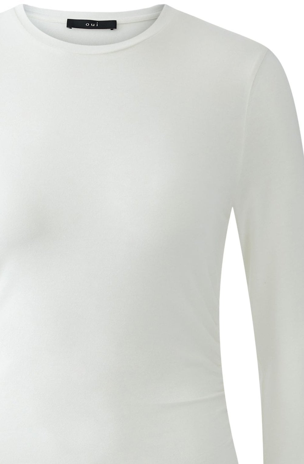 Cloud Dancer Gathered Sides Soft Jersey Top