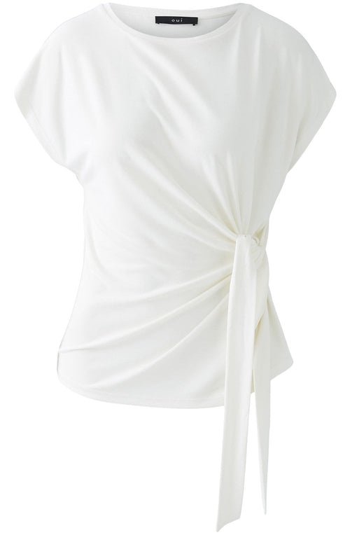 Cloud Dancer Knotted T Shirt