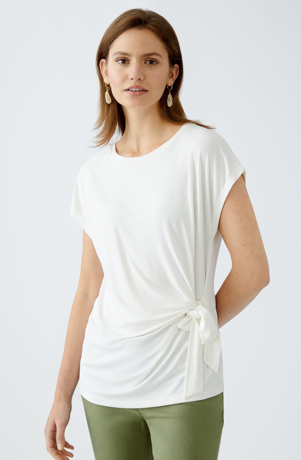 Cloud Dancer Knotted T Shirt