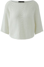 Cloud Dancer Loose Ribbon Knit Pullover