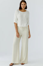 Cloud Dancer Loose Ribbon Knit Pullover