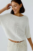 Cloud Dancer Loose Ribbon Knit Pullover