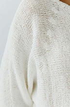 Cloud Dancer Loose Ribbon Knit Pullover