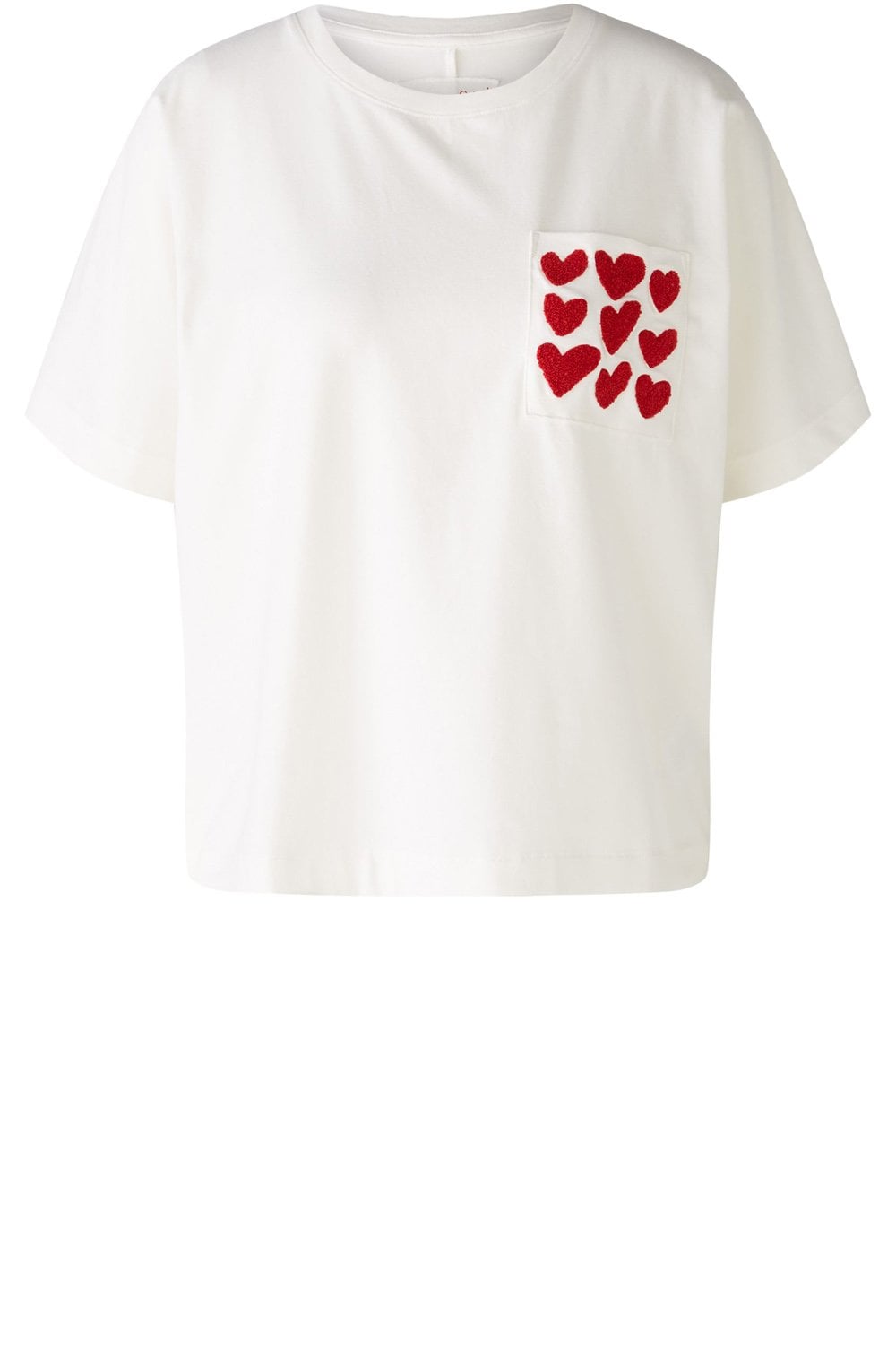 Cloud Dancer Love Heart Oversized T Shirt