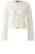 Cloud Dancer Open Knit Crochet Look Cardigan