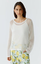 Cloud Dancer OPen Weave Pullover