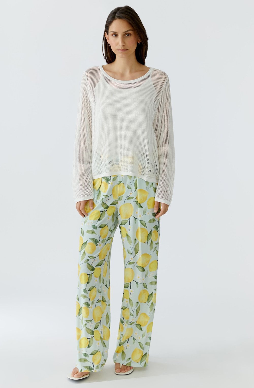 Cloud Dancer OPen Weave Pullover