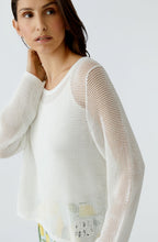 Cloud Dancer OPen Weave Pullover