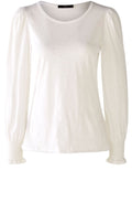 Cloud Dancer Puff Sleeved Top