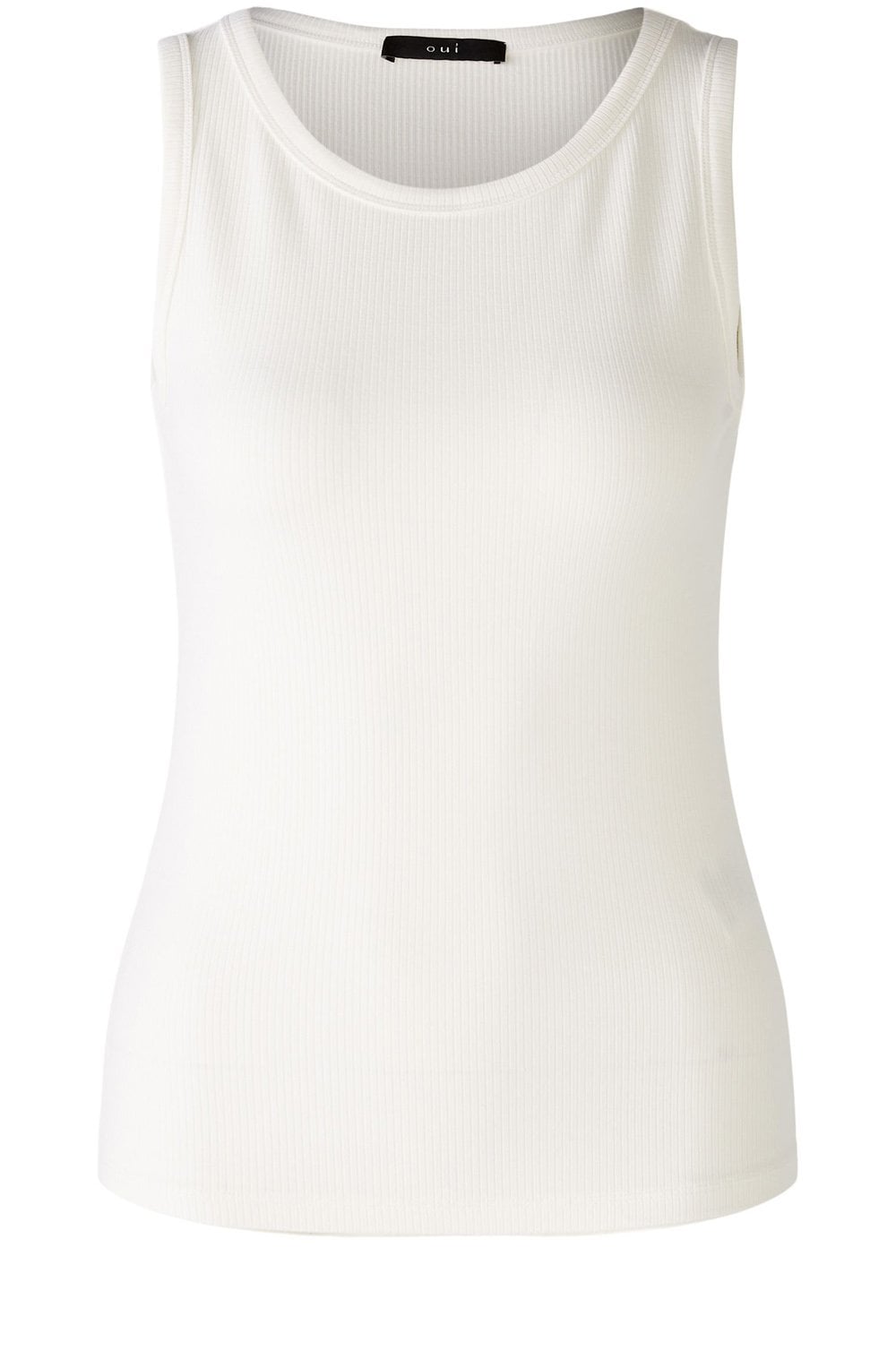 Cloud Dancer Ribbed Vest Top