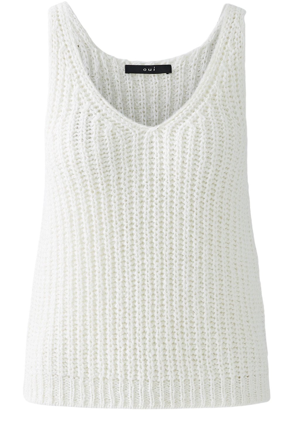 Cloud Dancer Ribbon Yarn Vest Top