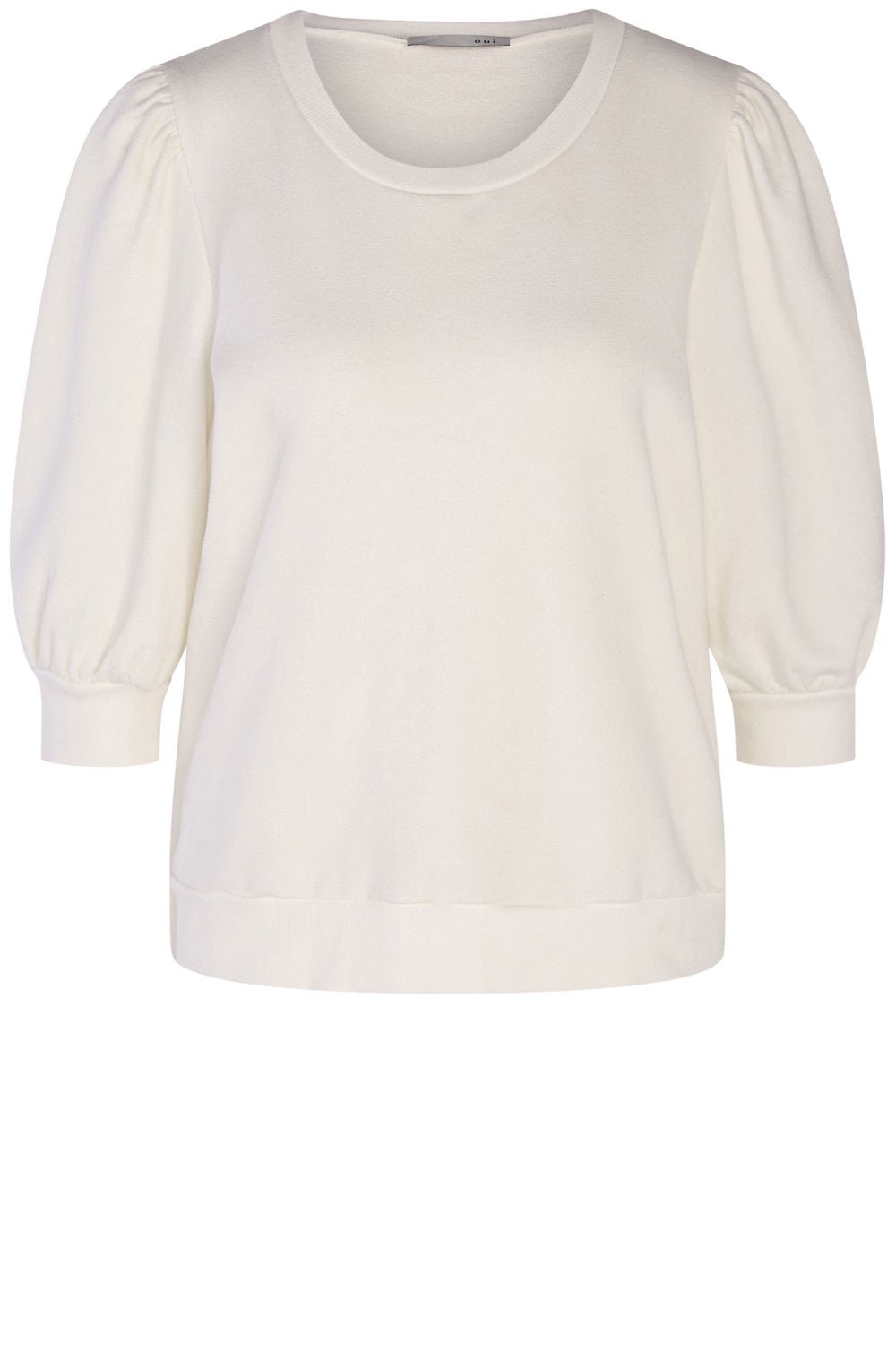 Cloud Dancer Ruffled Sleeve Jumper