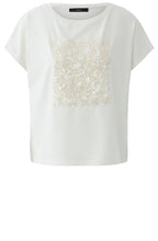 Cloud Dancer Sequin Square T Shirt