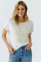 Cloud Dancer Sequin Square T Shirt